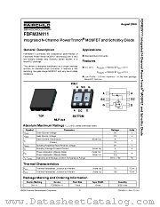 FDFM2N111 datasheet pdf Fairchild Semiconductor