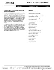 EL5323CL-T7 datasheet pdf Intersil