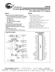 CY28329ZCT datasheet pdf Cypress
