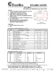 EFA480C-SOT89 datasheet pdf Excelics Semiconductor