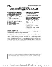 TP87C54-20 datasheet pdf Intel