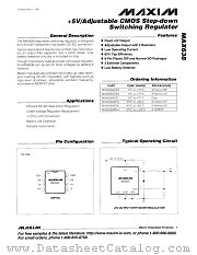 MAX638ACSA datasheet pdf MAXIM - Dallas Semiconductor