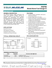 DS2782E+T&R datasheet pdf MAXIM - Dallas Semiconductor