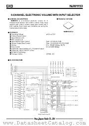NJW1153FG1 datasheet pdf New Japan Radio