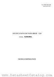 NSPB300A datasheet pdf NICHIA CORPORATION
