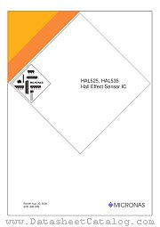 HAL525SF-A datasheet pdf Micronas