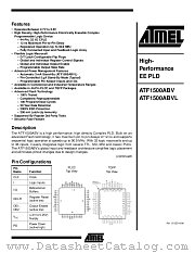 ATF1500ABV-15JI datasheet pdf Atmel