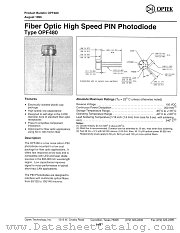 OPF480 datasheet pdf Optek Technology