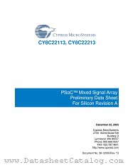 CY8C22213-24SIT datasheet pdf Cypress