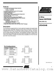 AT24C64BN-10SU-2.7 datasheet pdf Atmel