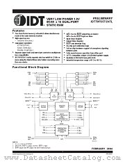 IDT70P25755BYI datasheet pdf IDT