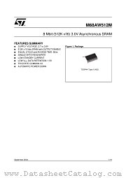 M68AW512 datasheet pdf ST Microelectronics