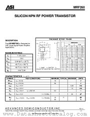 MRF260 datasheet pdf Advanced Semiconductor