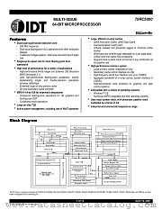 IDT79RV5000180BS272 datasheet pdf IDT