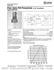OPF472 datasheet pdf Optek Technology