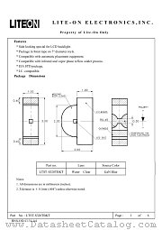 LTST-S320TBKT datasheet pdf Lite-On Technology Corporation