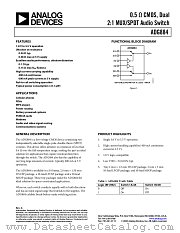 ADG884BCBZ-500RL7 datasheet pdf Analog Devices