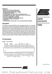 T4260IL datasheet pdf Atmel
