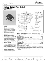 OPB690 datasheet pdf Optek Technology