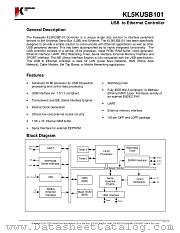 KL5KUSB101-L datasheet pdf Kawasaki LSI