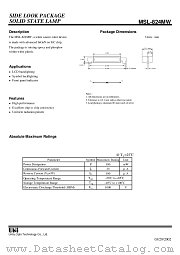 MSL-824MW datasheet pdf Unity Opto Technology
