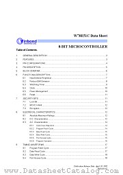 W78E51C datasheet pdf Winbond Electronics
