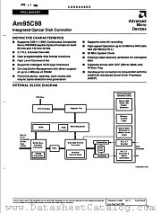AM95C98 datasheet pdf Advanced Micro Devices