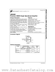 LMC6081AMN datasheet pdf National Semiconductor
