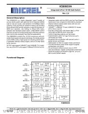 KSZ8995XA datasheet pdf Micrel Semiconductor