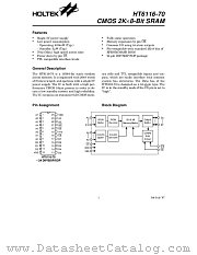 HT6116 datasheet pdf Holtek Semiconductor