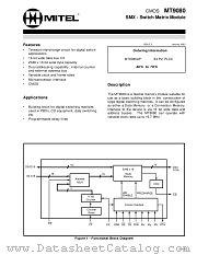 MT9080AP datasheet pdf Mitel Semiconductor