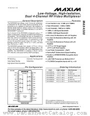 MAX4588EPI datasheet pdf MAXIM - Dallas Semiconductor