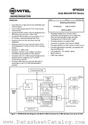 MT90220AL datasheet pdf Mitel Semiconductor