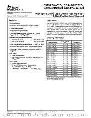 CD54/74HC574 datasheet pdf Texas Instruments