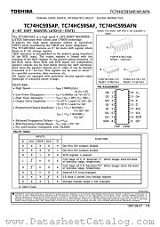 TC74HC595 datasheet pdf TOSHIBA
