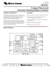 ML4836CS datasheet pdf Micro Linear