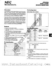 UPD4364G-20 datasheet pdf NEC