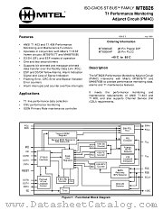 MT8926AP datasheet pdf Mitel Semiconductor