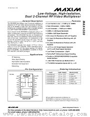 MAX4589CPP datasheet pdf MAXIM - Dallas Semiconductor