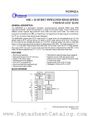 W25P022A-6 datasheet pdf Winbond Electronics