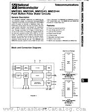 MM53143 datasheet pdf National Semiconductor