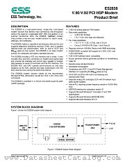 ES2838S datasheet pdf ESS Technology