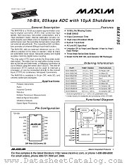 MAX195ACDE datasheet pdf MAXIM - Dallas Semiconductor