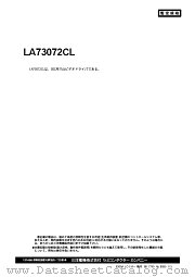 LA73072CL datasheet pdf SANYO