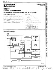 NM24C09M datasheet pdf National Semiconductor