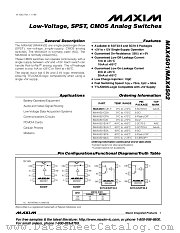 MAX4502MJA datasheet pdf MAXIM - Dallas Semiconductor