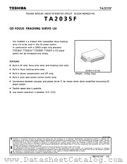 TA2035F datasheet pdf TOSHIBA