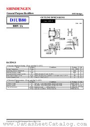 D1UB80 datasheet pdf Shindengen