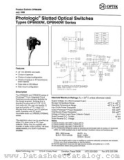 OPB942L55 datasheet pdf Optek Technology