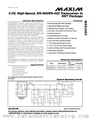 MAX3362EKA datasheet pdf MAXIM - Dallas Semiconductor